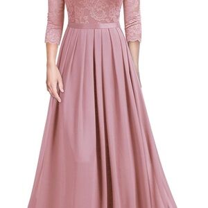 Miusol Long Sleeve Pink Lace Dress XXL NWOT